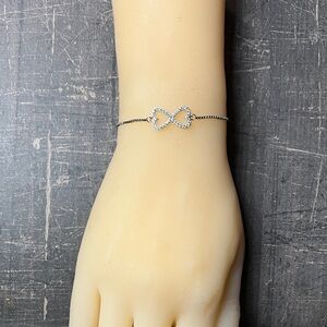 Elegant Silver Infinity Bracelet